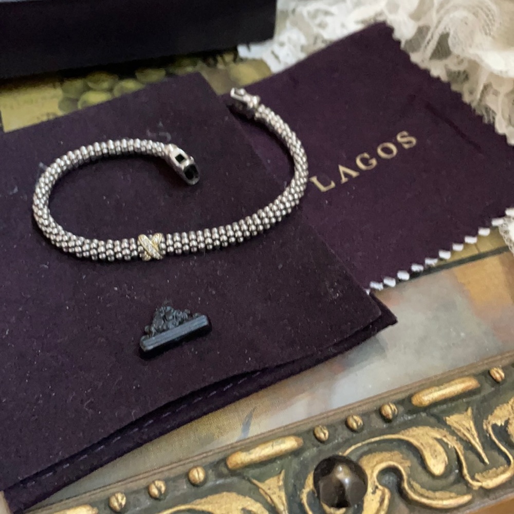 Lagos 18K Gold Sterling X Collection with diamonds